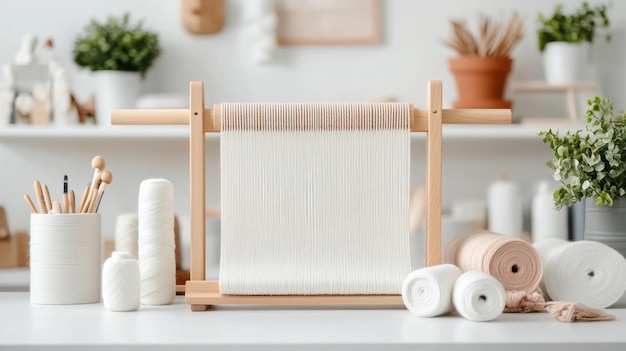 atelier de broderie cu mese de lucru